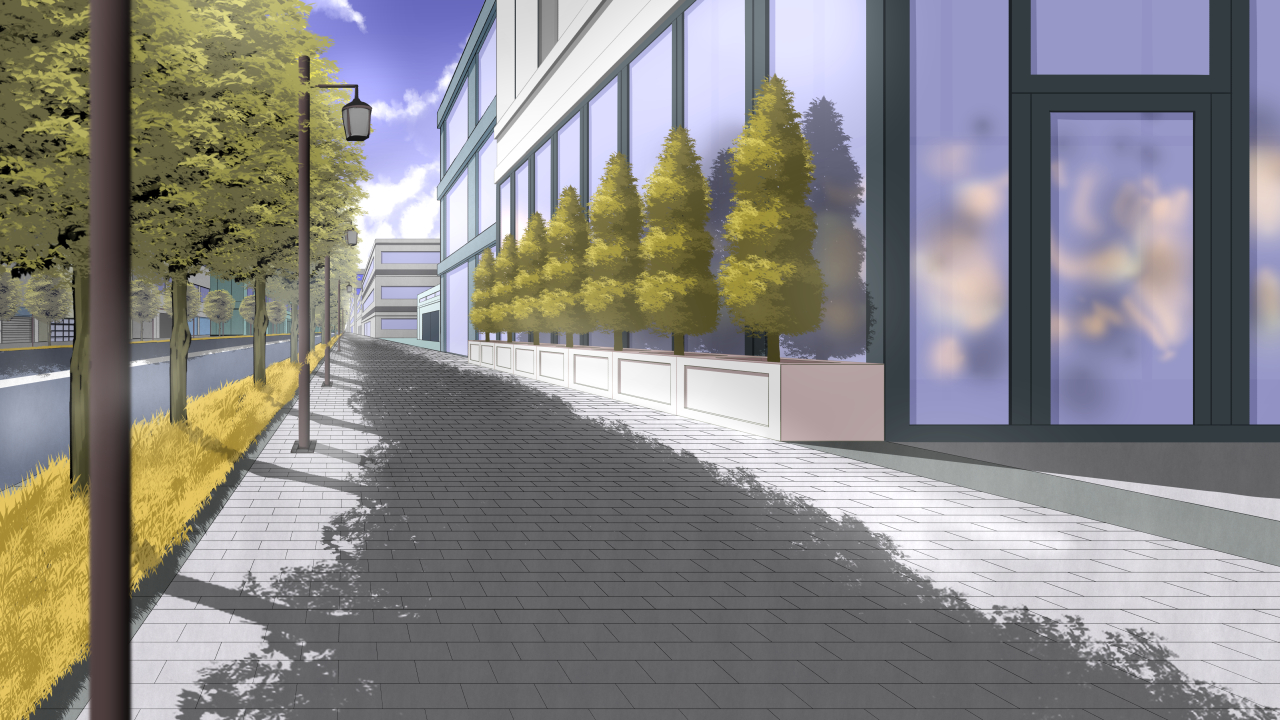 背景素材市街地001-01
