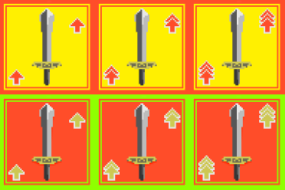 ドット絵素材攻撃力アップアイコン